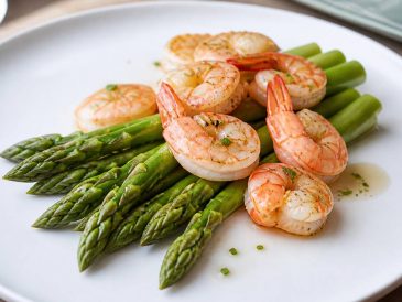 Recette asperge et crevette : une assiette élégante et printanière