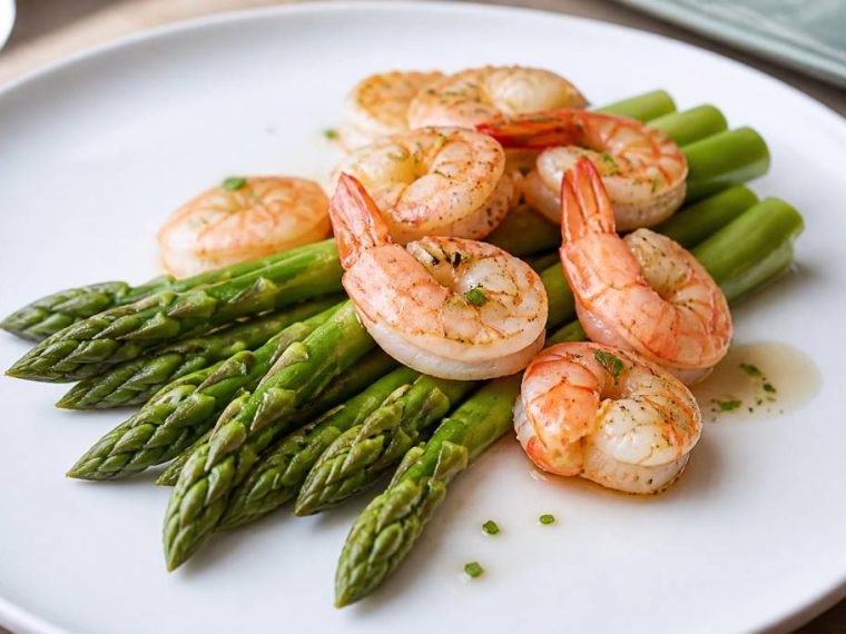 Recette asperge et crevette : une assiette élégante et printanière