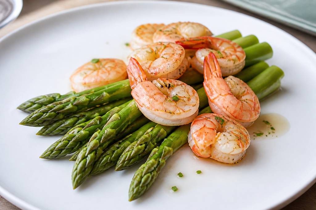Recette asperge et crevette : une assiette élégante et printanière