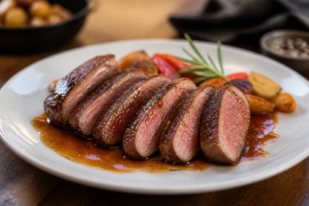Aiguillette canard recette : cuisson facile et sauce accompagnement