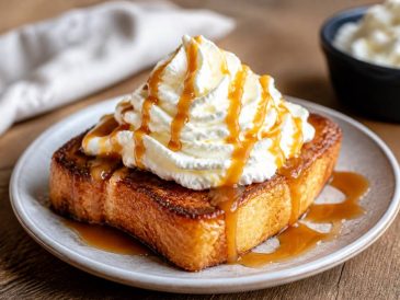 Brioche perdue chantilly caramel : dessert facile et ultra gourmand