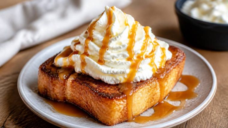 Brioche perdue chantilly caramel : dessert facile et ultra gourmand