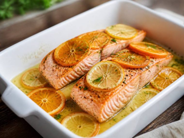 Saumon aux agrumes : recette délicate et parfumée au four