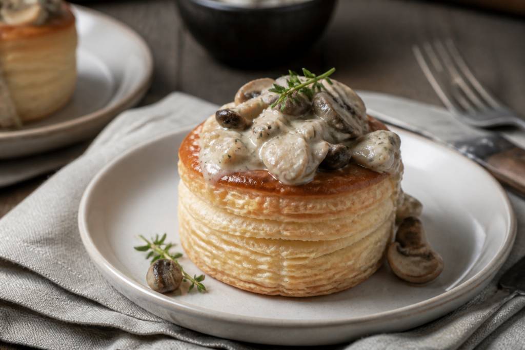 Recette vol au-vent champignon : bouchée feuilletée savoureuse et gourmande