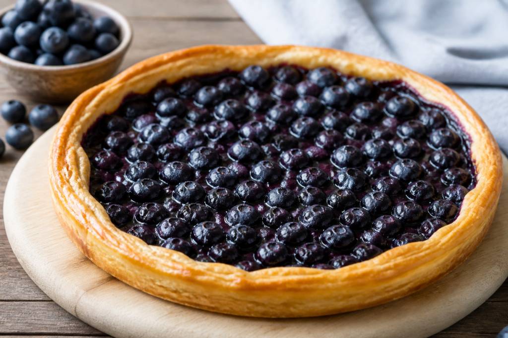 Tarte myrtille pâte feuilletée sans crème : recette légère et fruitée