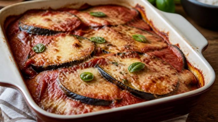 Aubergines à la parmesane : recette italienne gratinée et fondante